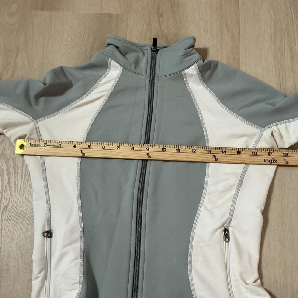 PROFORMEX Athletic Jacket Women's Size S Full Zip Gray White Performance - Picture 7 of 8